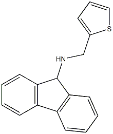 N-(thiophen-2-ylmethyl)-9H-fluoren-9-amine 结构式