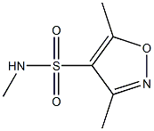 N,3,5-trimethyl-1,2-oxazole-4-sulfonamide 结构式