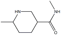 N,6-dimethylpiperidine-3-carboxamide 结构式