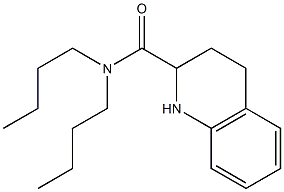 N,N-dibutyl-1,2,3,4-tetrahydroquinoline-2-carboxamide 结构式