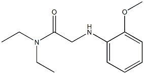 N,N-diethyl-2-[(2-methoxyphenyl)amino]acetamide 结构式