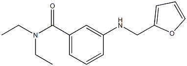 N,N-diethyl-3-[(furan-2-ylmethyl)amino]benzamide 结构式