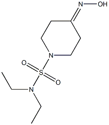 N,N-diethyl-4-(hydroxyimino)piperidine-1-sulfonamide 结构式