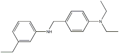 N,N-diethyl-4-{[(3-ethylphenyl)amino]methyl}aniline 结构式