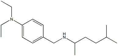 N,N-diethyl-4-{[(5-methylhexan-2-yl)amino]methyl}aniline 结构式