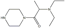 N,N-diethyl-N-(1-methyl-2-oxo-2-piperazin-1-ylethyl)amine 结构式