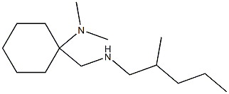 N,N-dimethyl-1-{[(2-methylpentyl)amino]methyl}cyclohexan-1-amine 结构式