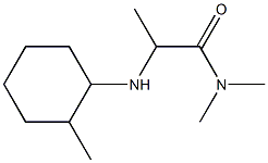 N,N-dimethyl-2-[(2-methylcyclohexyl)amino]propanamide 结构式