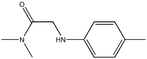 N,N-dimethyl-2-[(4-methylphenyl)amino]acetamide 结构式