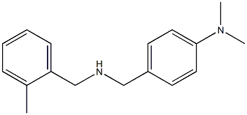 N,N-dimethyl-4-({[(2-methylphenyl)methyl]amino}methyl)aniline 结构式