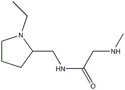 N-[(1-ethylpyrrolidin-2-yl)methyl]-2-(methylamino)acetamide 结构式