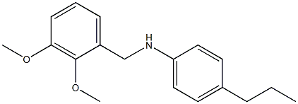 N-[(2,3-dimethoxyphenyl)methyl]-4-propylaniline 结构式