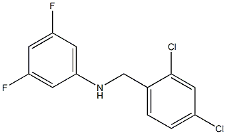 N-[(2,4-dichlorophenyl)methyl]-3,5-difluoroaniline 结构式