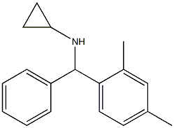 N-[(2,4-dimethylphenyl)(phenyl)methyl]cyclopropanamine 结构式