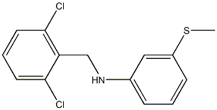 N-[(2,6-dichlorophenyl)methyl]-3-(methylsulfanyl)aniline 结构式