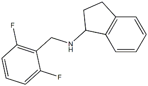 N-[(2,6-difluorophenyl)methyl]-2,3-dihydro-1H-inden-1-amine 结构式