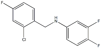 N-[(2-chloro-4-fluorophenyl)methyl]-3,4-difluoroaniline 结构式