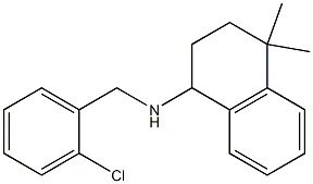 N-[(2-chlorophenyl)methyl]-4,4-dimethyl-1,2,3,4-tetrahydronaphthalen-1-amine 结构式