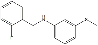 N-[(2-fluorophenyl)methyl]-3-(methylsulfanyl)aniline 结构式