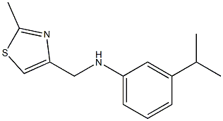 N-[(2-methyl-1,3-thiazol-4-yl)methyl]-3-(propan-2-yl)aniline 结构式