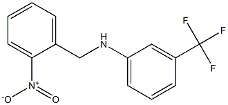 N-[(2-nitrophenyl)methyl]-3-(trifluoromethyl)aniline 结构式