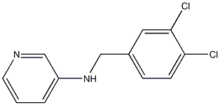 N-[(3,4-dichlorophenyl)methyl]pyridin-3-amine 结构式