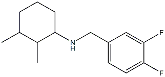 N-[(3,4-difluorophenyl)methyl]-2,3-dimethylcyclohexan-1-amine 结构式