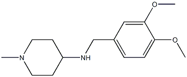 N-[(3,4-dimethoxyphenyl)methyl]-1-methylpiperidin-4-amine 结构式