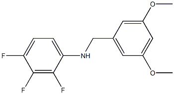 N-[(3,5-dimethoxyphenyl)methyl]-2,3,4-trifluoroaniline 结构式