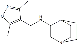 N-[(3,5-dimethyl-1,2-oxazol-4-yl)methyl]-1-azabicyclo[2.2.2]octan-3-amine 结构式