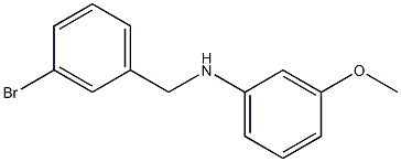 N-[(3-bromophenyl)methyl]-3-methoxyaniline 结构式