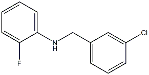 N-[(3-chlorophenyl)methyl]-2-fluoroaniline 结构式