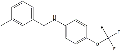 N-[(3-methylphenyl)methyl]-4-(trifluoromethoxy)aniline 结构式