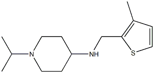 N-[(3-methylthiophen-2-yl)methyl]-1-(propan-2-yl)piperidin-4-amine 结构式