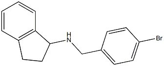 N-[(4-bromophenyl)methyl]-2,3-dihydro-1H-inden-1-amine 结构式