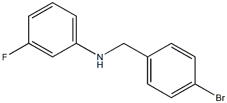 N-[(4-bromophenyl)methyl]-3-fluoroaniline 结构式