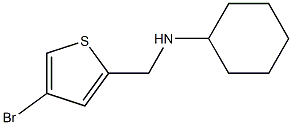 N-[(4-bromothiophen-2-yl)methyl]cyclohexanamine 结构式