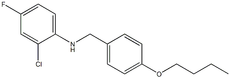 N-[(4-butoxyphenyl)methyl]-2-chloro-4-fluoroaniline 结构式