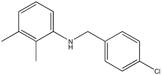 N-[(4-chlorophenyl)methyl]-2,3-dimethylaniline 结构式