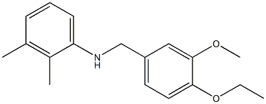 N-[(4-ethoxy-3-methoxyphenyl)methyl]-2,3-dimethylaniline 结构式