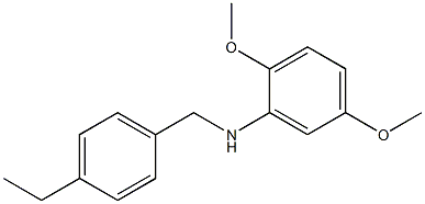 N-[(4-ethylphenyl)methyl]-2,5-dimethoxyaniline 结构式