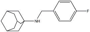 N-[(4-fluorophenyl)methyl]adamantan-1-amine 结构式