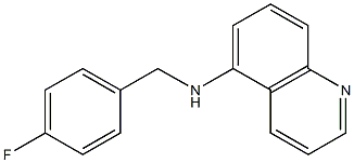 N-[(4-fluorophenyl)methyl]quinolin-5-amine 结构式