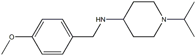 N-[(4-methoxyphenyl)methyl]-1-(propan-2-yl)piperidin-4-amine 结构式