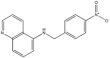 N-[(4-nitrophenyl)methyl]quinolin-5-amine 结构式