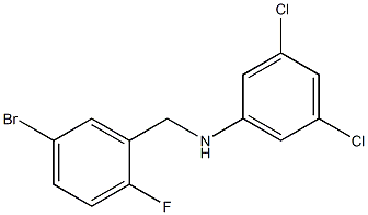 N-[(5-bromo-2-fluorophenyl)methyl]-3,5-dichloroaniline 结构式