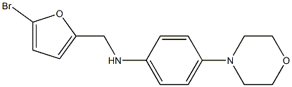 N-[(5-bromofuran-2-yl)methyl]-4-(morpholin-4-yl)aniline 结构式