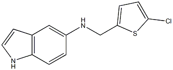 N-[(5-chlorothiophen-2-yl)methyl]-1H-indol-5-amine 结构式