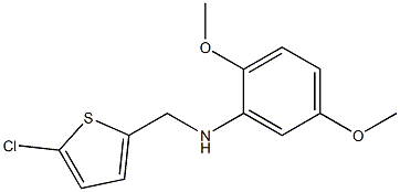 N-[(5-chlorothiophen-2-yl)methyl]-2,5-dimethoxyaniline 结构式