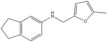 N-[(5-methylfuran-2-yl)methyl]-2,3-dihydro-1H-inden-5-amine 结构式